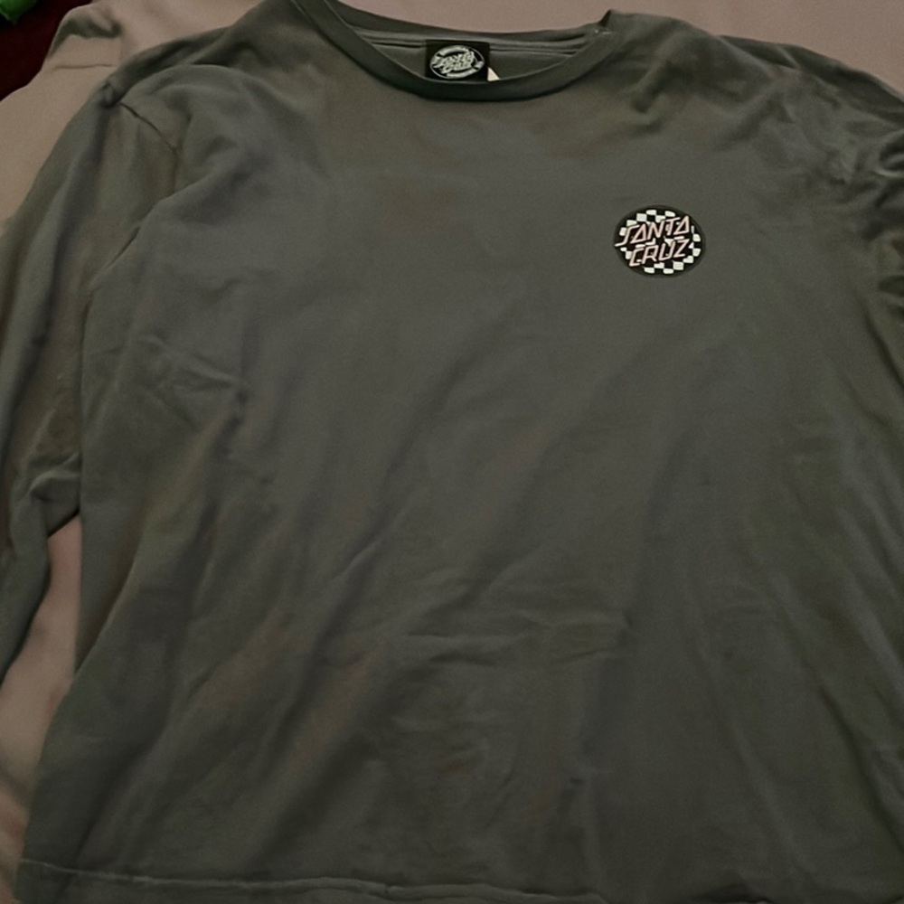 Santa Cruz Skateboards Gray Long Sleeve Tee